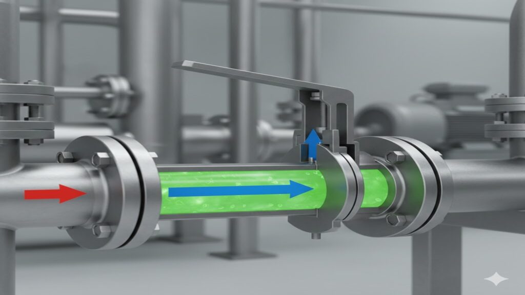 Válvula de retenção como exemplo